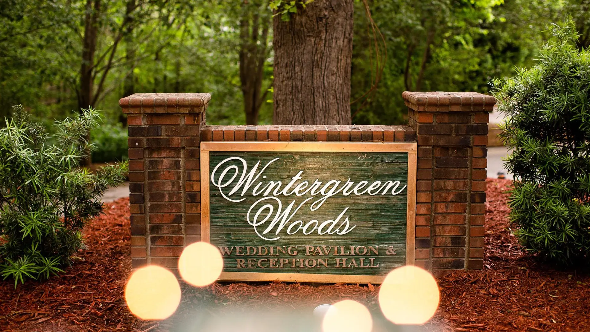 Wintergreen Woods entrance sign