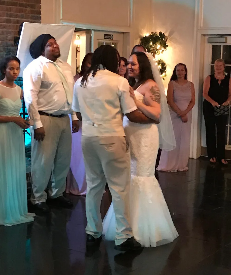 First dance in the reception hall