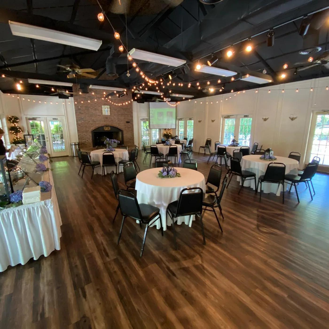 Inside the reception hall